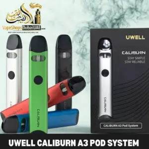 Uwell Caliburn A3 Pod System Rechargeable Vape Buy In Uae Dubai Shop