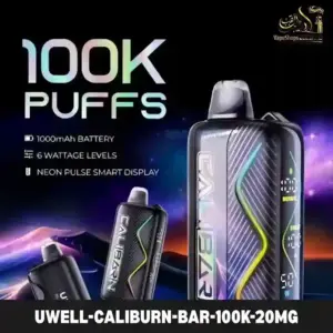 Uwell Caliburn Bar 100k 20mg Up To 100,000 Puffs Disposable Vape in the UAE