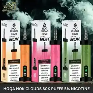 Hok clouds HoQa 80k puffs 5% nicotine shisha based vape